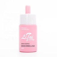 1oz 30ml Leerer Kosmetik-Serumbehälter Rosa Kundenspezifisches Einzigartiges Design Mattierte Flachschulter-Glasflasche für Ätherische Öle mit Pipette