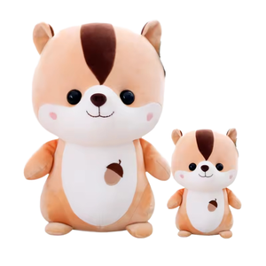 ตุ๊กตา<span class=keywords><strong>กระรอก</strong></span>น่ารัก 5 สีอ่อน 4 ขนาด นุ่มฟู บรรจุใยฝ้าย PP ตกแต่งห้องสวยงาม ของขวัญแสนหวานสำหรับเด็ก - Product Image 1