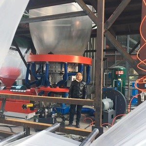 Machine de production de film soufflé coextrudé à deux couches Hongtong 100 kg/h pour film de paillage LDPE, ligne de production RHT 100X2 - Product Image 1