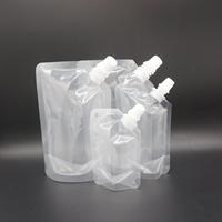 30ml 50ml 100ml 200ml Sac en plastique transparent blanc avec bec verseur pour liquide