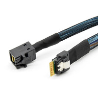 Câble de données Minisas HD SFF-8643 vers SFF-8654 en cuivre pour carte mère de serveur, contrôleur RAID, 05 mètres