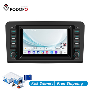 Radio para Auto Android Podofo de 7'' con 2+64GB para Mercedes-Benz Clase ML W164 2005-2012, CarPlay Inalámbrico, Android Auto, WiFi, GPS, BT, Stock en la UE - Product Image 1