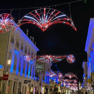 Meilleurs fournisseurs de lumières LED 3D à motif, étanches IP65, pour décorations de Noël extérieures suspendues sur les rues - Product Image 1