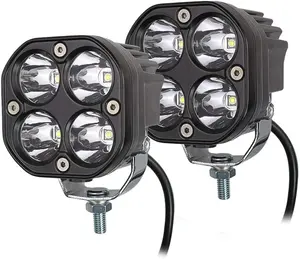 Oto araba kamyon 4X4 off-road araba tekne motoru 3 inç 40W su geçirmez sürüş OffRoad çalışma lambaları LED beyaz sürüş sis farları