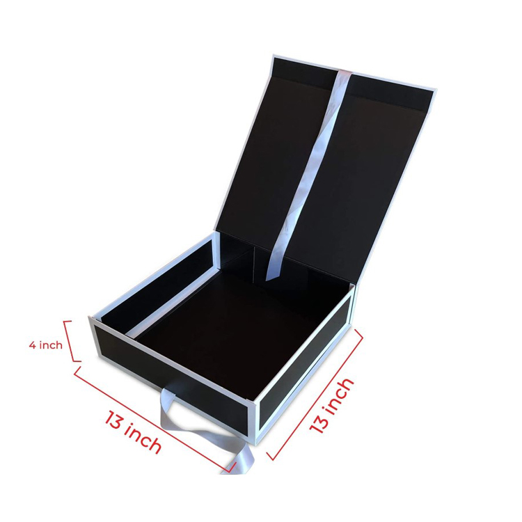 Magnetic Decorative Cardboard Gift Box Thanksgiving Christmas Bridesmaids Box with Lids And Ribbon