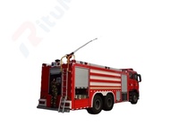Camion de pompiers en mousse de grande taille avec un grand réservoir pour usine chimique, camion de pompiers Mercedes Benz avec cabine de luxe pour aéroport