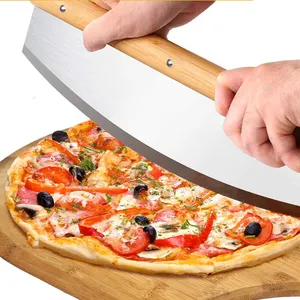 Panci Oven Batu Pizza Tahan Api Keramik Hitam Kotak, dengan Kulit Pizza Bambu & Pemotong Pizza