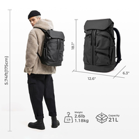 Sac à dos pour ordinateur portable 17 pouces résistant à l'eau avec logo personnalisé pour homme, idéal pour les déplacements professionnels, grande capacité, loisirs et voyages