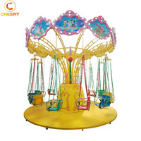 Fauteuil volant lotus pour enfants, mini chaise rotative, pour parc d'attractions, jeux