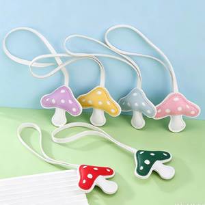 Wholesale Pu Leather Shaped Pendant Fashion Bag Creative Hanging Rope Cute <b>Mushroom</b> Handbag <b>Decoration</b> - Product Image 1