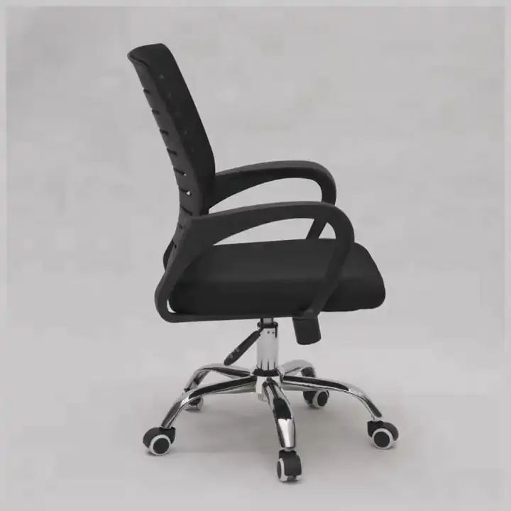 Cadeira de escritório ergonômica executiva com apoio de braço fixo, alta qualidade, com malha preta, 125kg, ideal para estudo e reuniões, cadeira giratória para escritório