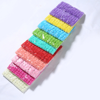 Couronne de roses multicolores en mousse, mini-têtes de fleurs artificielles pour la décoration de bouquets de mariage DIY
