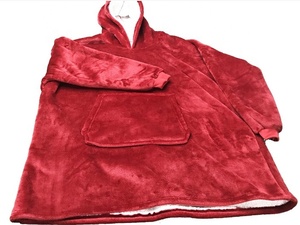 OEM Custom Logo Eco-friendly Breathable Warm Giant Pocket Custom Oversized Flannel <strong>Blanket</strong> <strong>Hoodie</strong> for <strong>Women</strong> - Product Image 6