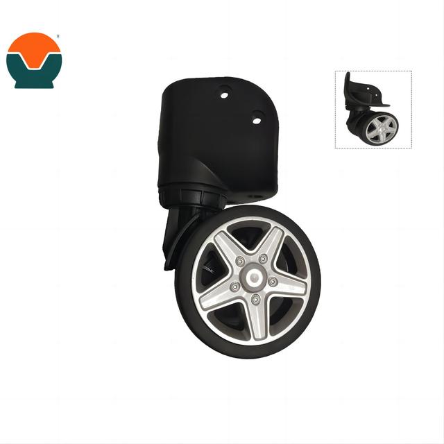 Tianyu Durable Suitcase Wheels Swivel Casters Luggage Trolley Mute Wheels with Screw for Repair Replacement