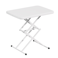 Bureau d'ordinateur pliable de haute qualité et réglable, bjflamingo Portable en plastique pour la maison