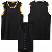 Jersey Basket Anak Dewasa Unisex 2025 Set 2 Potong Seragam Basket Pakaian Olahraga Anak Laki-laki Tanpa Lengan Gilet + Tali Serut