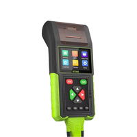 Probador Automático de Baterías de Coche 12V 24V DC, Analizador de Carga, Probador de Capacidad, Prueba de Sistema de Arranque, con Impresora