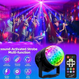 Hiện đại <span class=keywords><strong>RGB</strong></span> Strobe Led Sân Khấu mệnh ánh sáng Disco bóng bên ánh sáng từ xa âm thanh kích hoạt DJ đèn cho Câu lạc bộ đám cưới trang trí - Product Image 6
