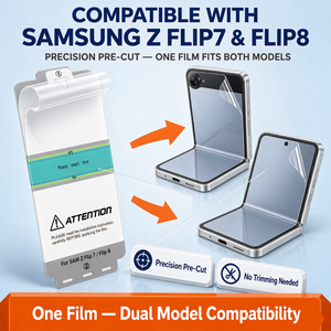 ฟิล์มกันรอยหน้าจอแบบยืดหยุ่น TPU ไฮโดรเจล สำหรับ Samsung Galaxy Z Flip 7 Flip 8 พร้อมชุดติดตั้ง ผลิตตามสั่งจากโรงงาน - Product Image 2