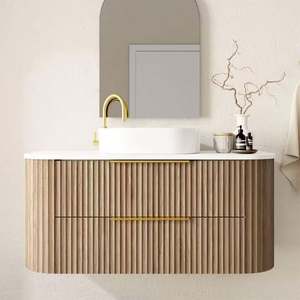 Mueble de Baño Moderno de Estilo Europeo Fabricado en Fábrica con Gabinetes de Baño Flotantes de Madera Maciza para Apartamento - Product Image 6