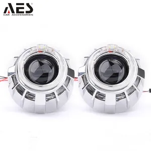 Aes Auto & Motorfiets G1 Hid Bi Xenon Dual Led Angel Eyes 2.5 "Projector Lens Kit Voor Auto Accessoires 2022