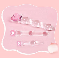 Dildo en verre cristallin populaire, perles en verre, plug anal, jouets sexuels pour homme, femme, couples, stimulation vaginale et anale