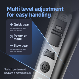 JZ 충전식 저소음 애완 동물 헤어 클리퍼 LCD 디스플레이가있는 고출력 무선 개 고양이 미용 트리머 애완 동물 면도기 - Product Image 2