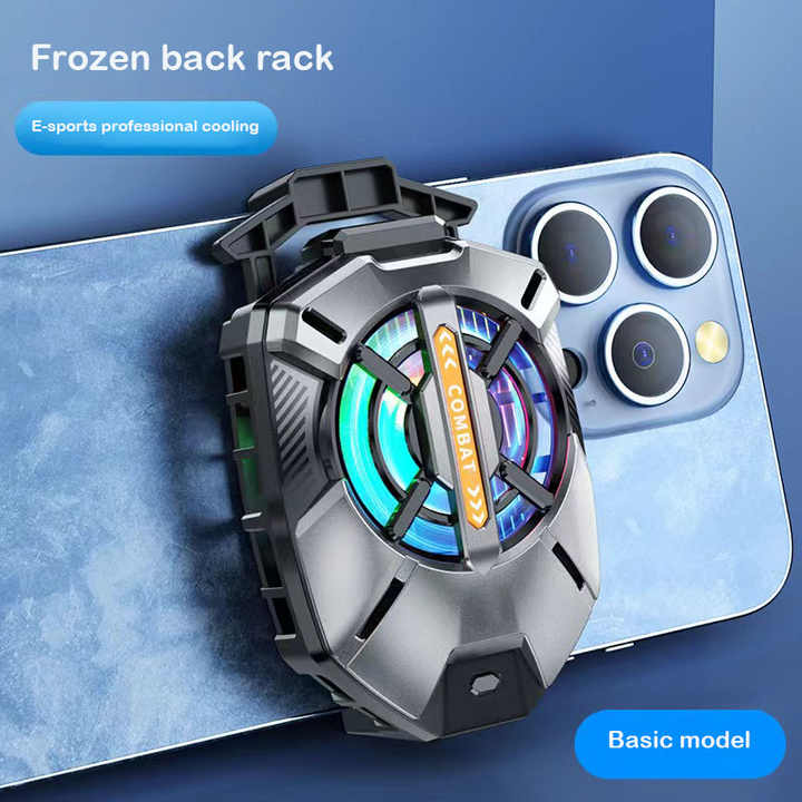 New FS09 Mobile Phone Cooling Semiconductor Radiator Magnetic Mobile Phone Cooling Fan Gaming Cooler Temperature Display
