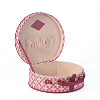 Mini valise en cuir de luxe à roulettes personnalisable nouveau design vintage en PU petite boîte à chapeau de voyage valise de rangement cadeau vente en gros