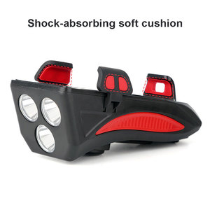 Taikoo xe đạp đèn Led thiết lập không thấm nước có thể sạc lại xe đạp đèn đêm cưỡi điện thoại di động chủ xe đạp đèn pha với sừng - Product Image 5