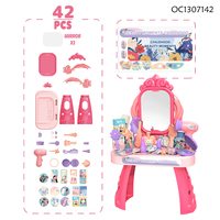 Ensemble de jeu de beauté avec sèche-cheveux, jouets éducatifs de salon pour la maternelle, coiffeuse antique avec miroirs, articles mignons pour filles, vente en gros