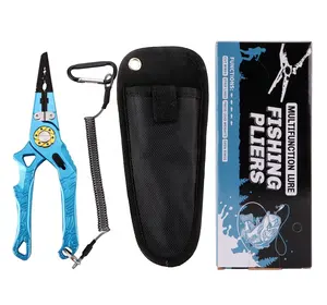 FJORD Wholesale Fishing Tools Remove Hooks Pliers Aluminium Fishing Pliers with Steel Wires