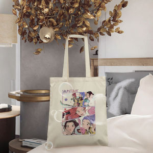 Bolsa de Lona con Estampado de Tigre Cazador de Demonios, Personalizable, Reutilizable, para Compras, Viajes, para Mujer - Product Image 3