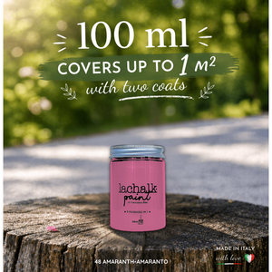 48 AMARANTH 100 ml LaChalk the evolution of <b>chalk</b> paint Where <b>chalk</b> meets resin: Hybrid <b>Chalk</b> Resin Paint made in Italy - Product Image 2