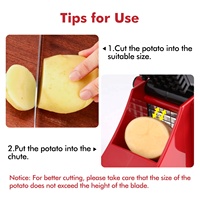 Keukengereedschap Gadgets Aardappelchips Cutter Groentehakselaar Wortelbaksnijder Aardappelsnijder Voedselhakselaar Easy Dicer