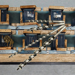 عرقوب عرافة طقم 10 مركز فولاذ كربوني من أجل الأدوات الكهربائية لحفر ثقوب الخشب - Product Image 6