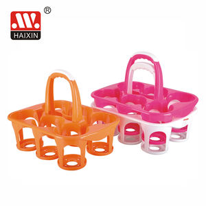 ที่ใส่ขวดเบียร์พลาสติกแบบพกพา6แพ็คที่ใส่เครื่องดื่มที่มีสีสันสำหรับห้องครัว - Product Image 1