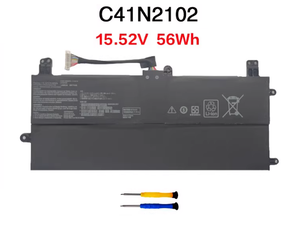 C41N2102-1 C41N2102แบตเตอรี่แล็ปท็อปสำหรับ <span class=keywords><strong>ASUS</strong></span> <span class=keywords><strong>ROG</strong></span> Zephyrus 2022 <span class=keywords><strong>Z13</strong></span>การไหลของ2n1 GZ301Z GZ301ZA <span class=keywords><strong>GZ301ZC</strong></span> 56wh 15.52V - Product Image 2