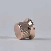 HIFI 튜브 앰프 금도금 풀 알루미늄 파이핑 패턴 볼륨 38x30x25mm 노브