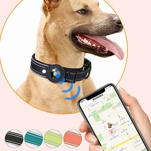 Nuovo lusso personalizzato Smart Tracking Air Tag cinturino in tessuto personalizzato Airtag Nylon riflettente cucciolo collare per cani da compagnia