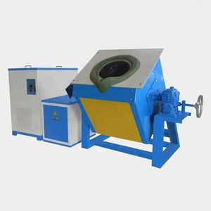 Four de fusion à induction 100% en acier pour ferraille, métaux, cuivre et aluminium, pour la coulée industrielle - Product Image 3