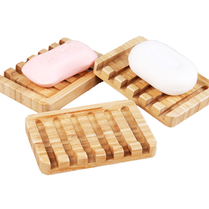 Modern for Bar <b>Soap</b> <b>Holder</b> Self-Draining Travel <b>Soap</b> Container Case Anti-Slip Wooden Tray Stand Bath Tub Razor Sponge - Product Image 4
