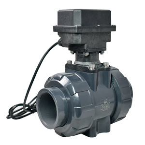 วาล์วบอลไฟฟ้า Tongheflow รุ่น A550 T 80 P2 8 วาล์วพลาสติก Upvc สำหรับสารเคมี ขนาด 1 นิ้ว แบบ True Union ทนกรดด่าง - Product Image 4