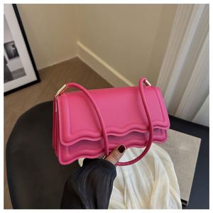 I-0620 Fashion Women's Trendy New Style PU Single Zip Shoulder <b>Handbag</b> Hot Selling Wholesale Latest - Product Image 3