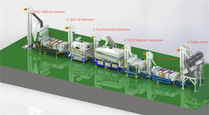 5吨绿咖啡豆种子加工厂可可豆清洗机谷物清洗分级机生产线 - Product Image 2