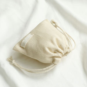 Bolsa de Algodón con Cordón y Logotipo Personalizado, Bolsas de Regalo con Almohadilla para Anillos, Aretes, Collares, Joyería - Product Image 4