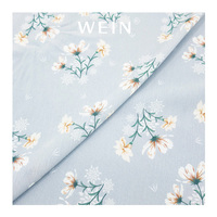 WI-B05 personnalisé numérique imprimé Floral Design 100% polyester tissu en mousseline de soie froissée pour robe
