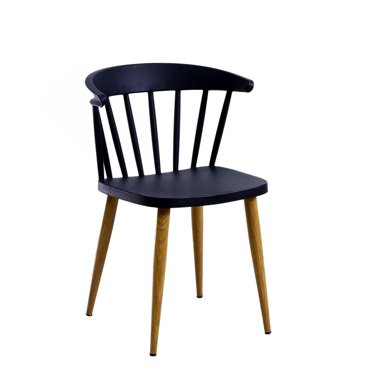 Özelleştirilmiş Modern tasarım PP koltuk ve boyama yemek sandalyesi ev mobilya toptan ile çelik ayak