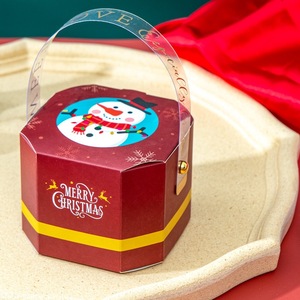 Kerst Ornament Snoepdozen Shatterproof Wit Karton Opknoping Decor Dessert Container - Product Image 2
