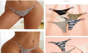 Ensemble de culottes string sexy taille basse pour femmes, 100% fibre de bambou, respirant, écologique, broderie 3D, décontracté, saison d'automne - Product Image 5